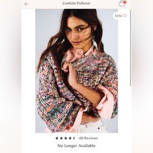 Free People Confetti Pullover size Large